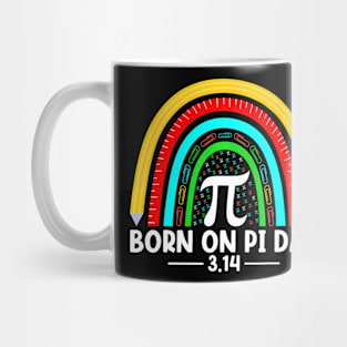 Pi Day Pi Symbol Rainbow Math Teacher Kids Mug